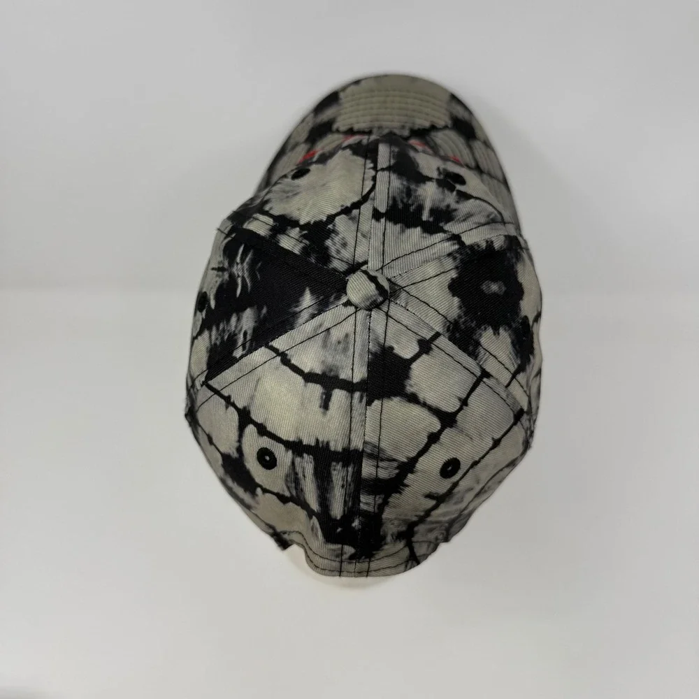 AC/DC Band Hat H3 Headwear Grey Black Tie Dye Red Logo Strapback Baseball Cap